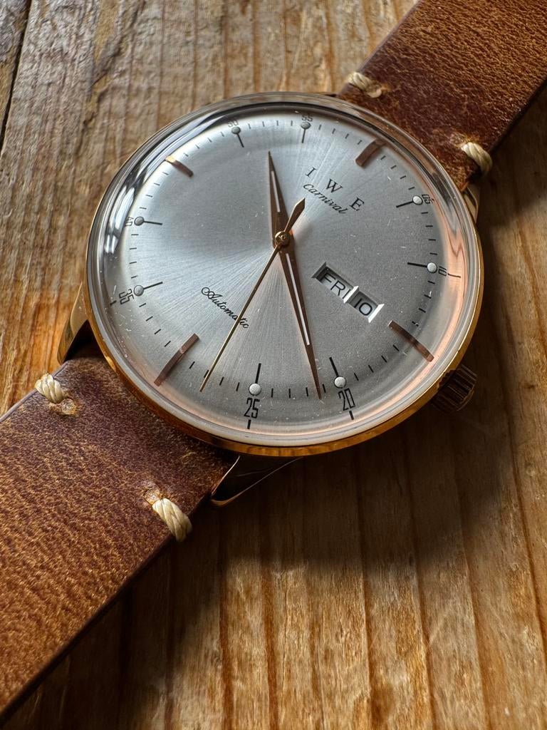 IWE / I&W automaat - Miyota - nieuwstaat, Sieraden, Tassen en Uiterlijk, Horloges | Antiek, Ophalen of Verzenden, Staal, Overige merken