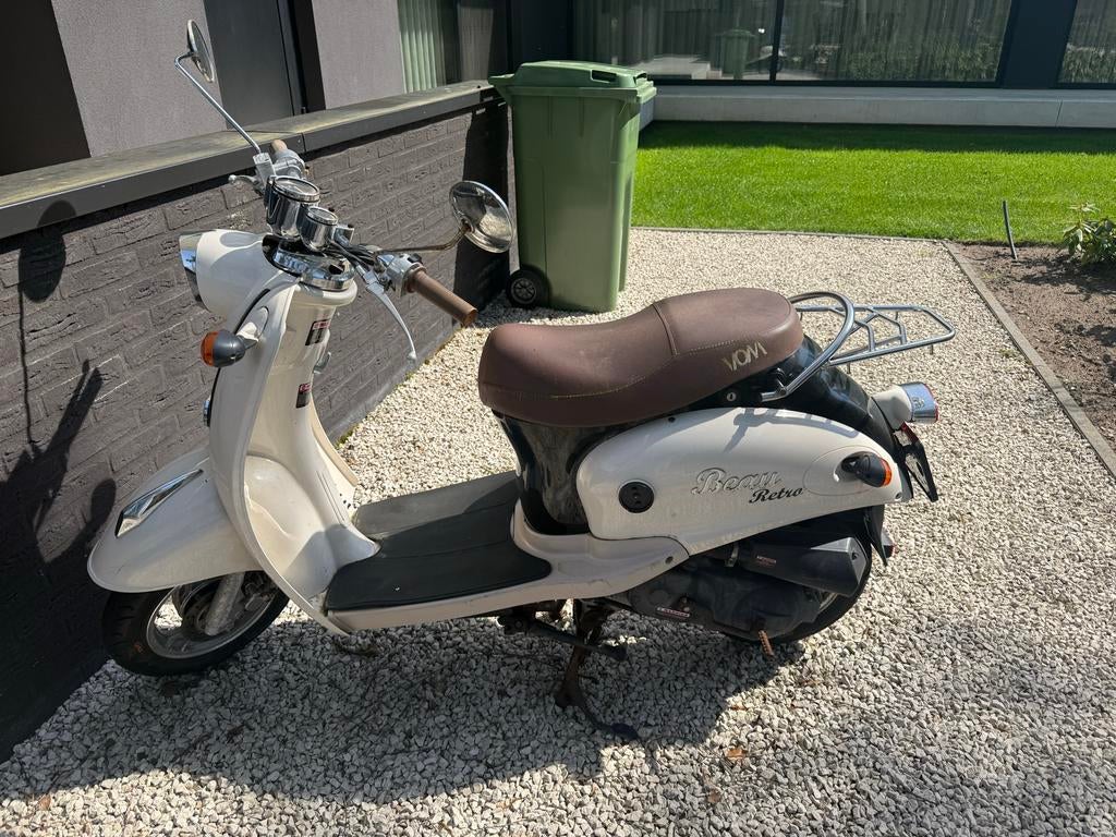 Witte Retro Scooter, Ophalen, Gebruikt, Benzine, Overige merken