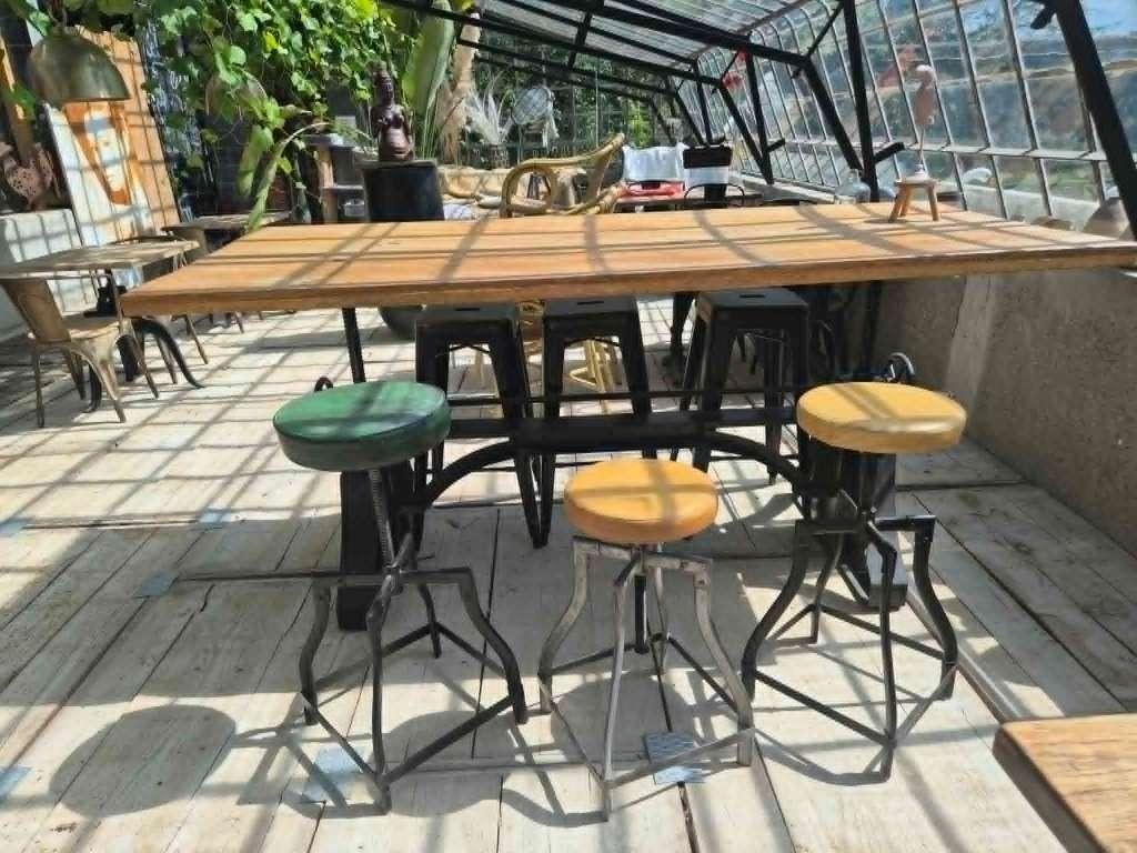 industriele draaikrukken, Huis en Inrichting, Barkrukken, Ophalen, Draaibaar, 60 tot 90 cm, Zo goed als nieuw