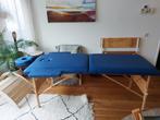 Massage tafel met hoofdsteun en armsteunen, Ophalen of Verzenden, Gebruikt, Massagetafel