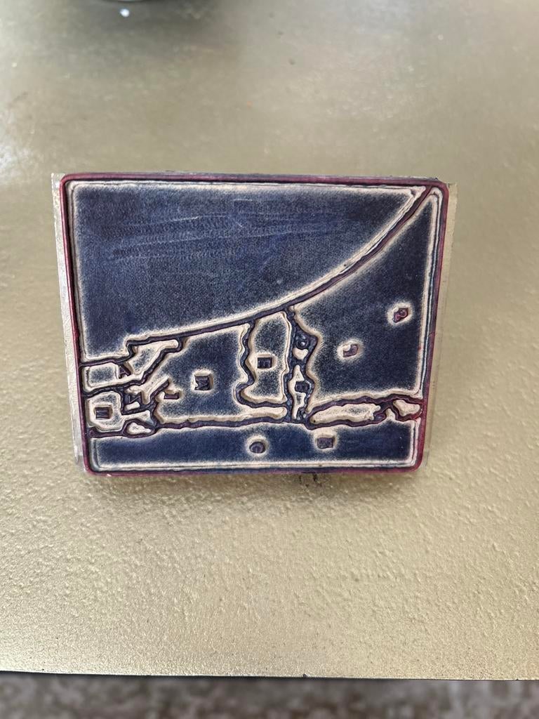 Stempel van het Oude Israel, Hobby en Vrije tijd, Stempelen, Ophalen of Verzenden, Gebruikt, Houten stempel