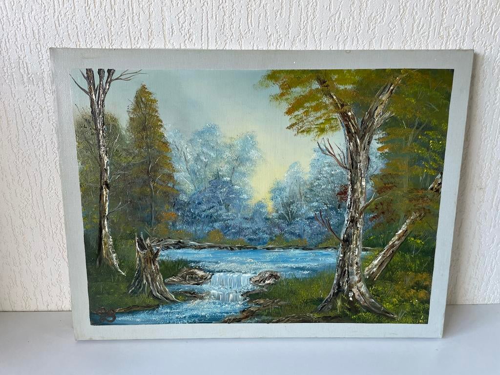 Schilderij De Verborgen Beek Gerda Slingerland, Antiek en Kunst, Ophalen
