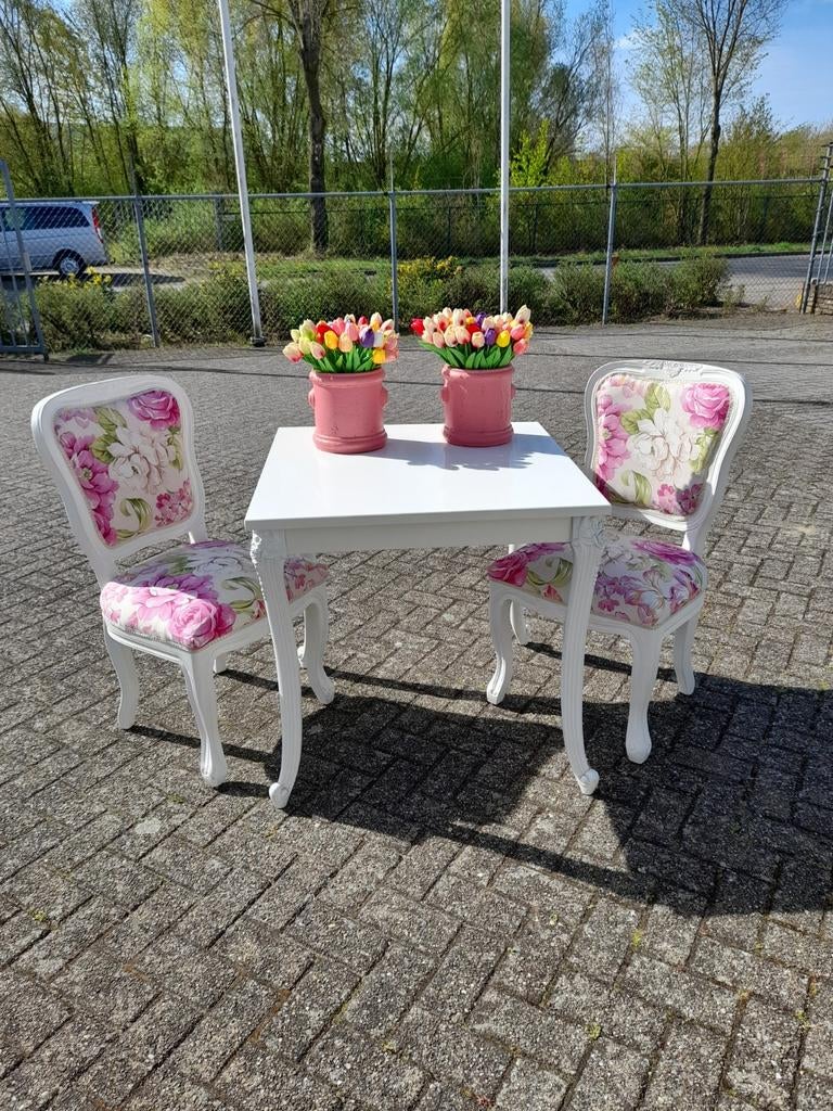 Brocante eethoek compleet of los te koop, Antiek en Kunst, Antiek | Meubels | Tafels, Ophalen of Verzenden