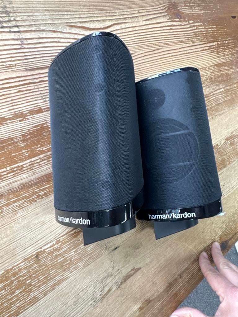 Harman Kardon speakers, Audio, Tv en Foto, Luidsprekers, Gebruikt, Minder dan 60 watt, Front, Rear of Stereo speakers, Ophalen