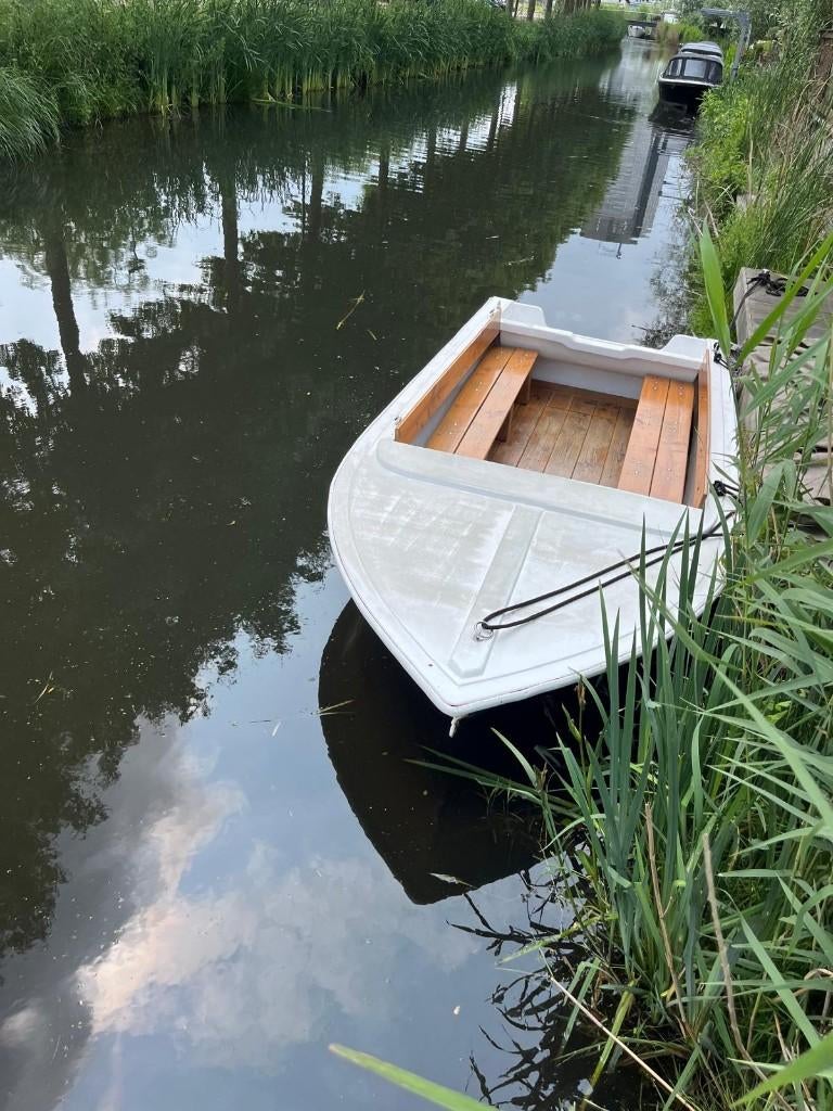 polyester boot met 4pk yamaha buitenboordmotor 4-takt, Ophalen, Gebruikt, Minder dan 10 pk, Tot 6 meter