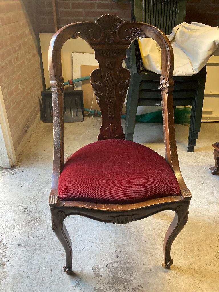 Stoel barokstijl, Ophalen, Gebruikt, Barok, Bruin