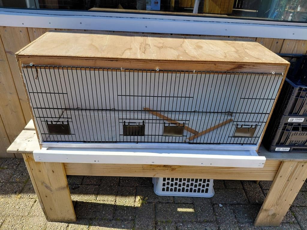 BROEDKOOI, Dieren en Toebehoren, Vogels | Hokken en Kooien, Ophalen, Gebruikt, Hout, Broedkooi of Kweekkooi