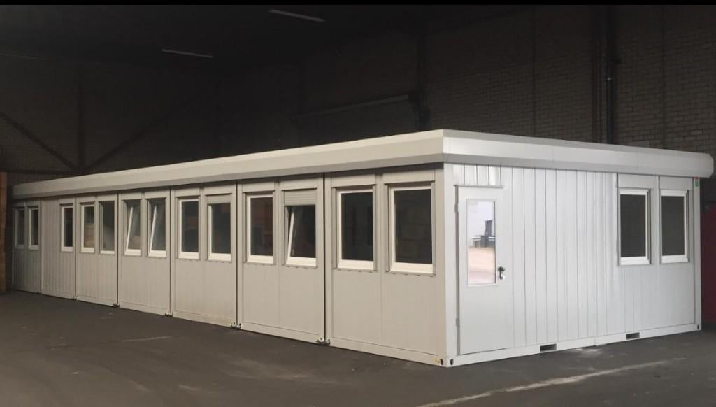 7-delige kantoorset - ca 17x6 meter, Zakelijke goederen, Machines en Bouw | Keten en Containers, Ophalen of Verzenden