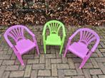 3 kinderstoelen, Tuin en Terras, Tuinstoelen, Ophalen, Zo goed als nieuw, Kunststof, Stapelbaar