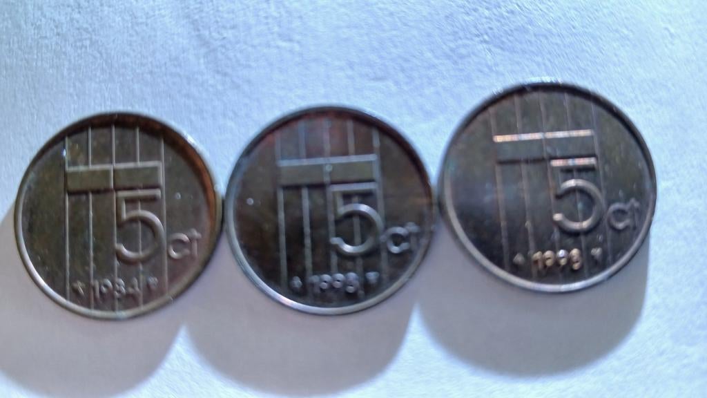 Nederlandse stuivers 1 x 1984 en 2 x 1998, Postzegels en Munten, Munten | Nederland, Ophalen of Verzenden, Koningin Beatrix