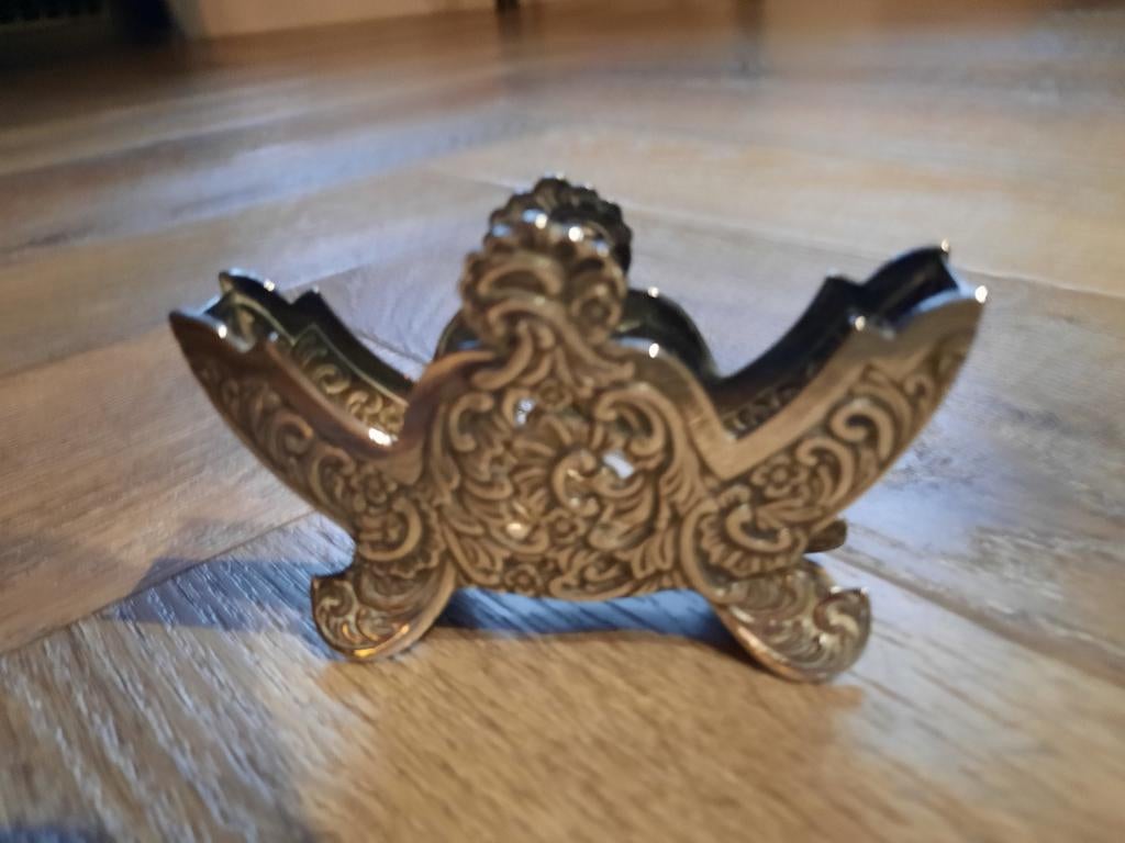 Antieke Servethouder - Sierlijk Metaal, Ophalen of Verzenden