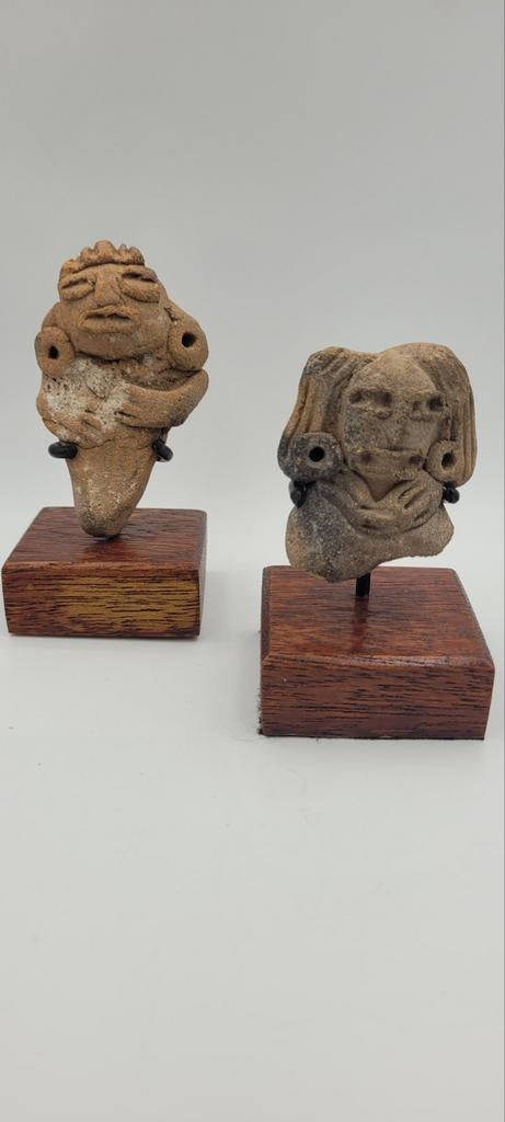 2 Precolumbiaanse Chupicuaro bustes uit Mexico, Antiek en Kunst, Ophalen