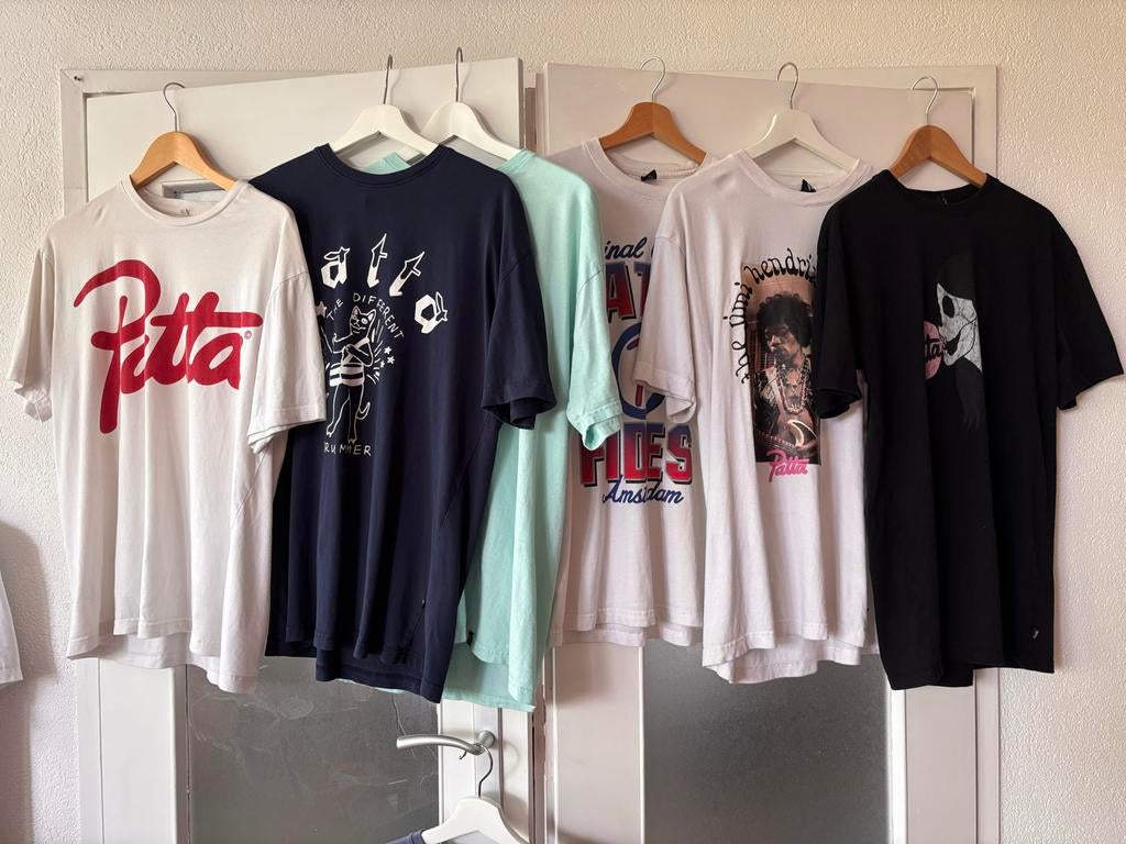 Diverse kledingpakket: Patta, HUF, Diadora, Rock Well (Maat, Kleding | Heren, T-shirts, Ophalen of Verzenden, Gedragen, Maat 52/54 (L)