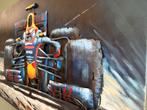 Max verstappen 3D metalen schilderij, Ophalen, 100 tot 125 cm, Schilderij, 75 cm of meer
