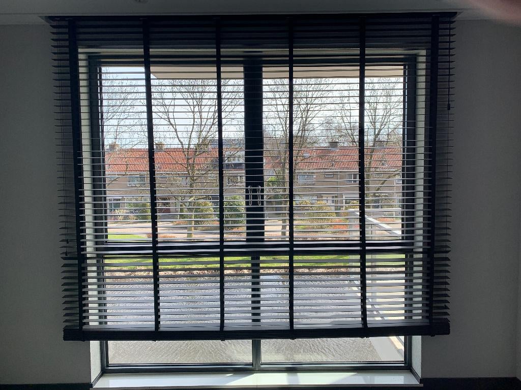 houten lamellen, Ophalen, 200 cm of meer, Zwart, 150 tot 200 cm