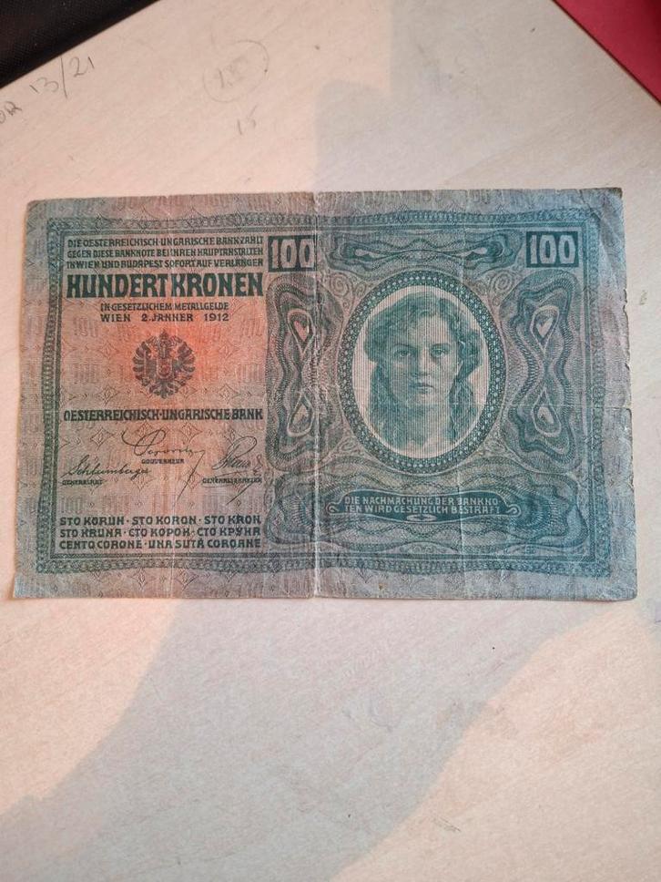 Historisch 100 Kronen biljet uit Boedapest, 1922, Postzegels en Munten, Bankbiljetten | Europa | Niet-Eurobiljetten, Ophalen of Verzenden