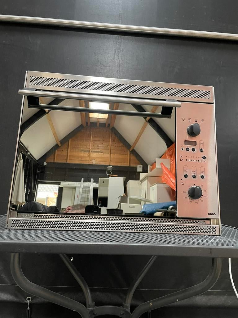 Combi magnetron oven grill merk Atag, Ophalen, Zo goed als nieuw, 45 tot 60 cm