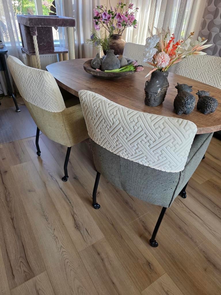 4 kuipstoelen, Huis en Inrichting, Stoelen, Ophalen of Verzenden, Gebruikt, Overige kleuren, Vier