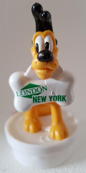 Candy Topper " Pluto met koffer ", Verzamelen, Disney, Ophalen of Verzenden, Goofy of Pluto, Zo goed als nieuw, Beeldje of Figuurtje