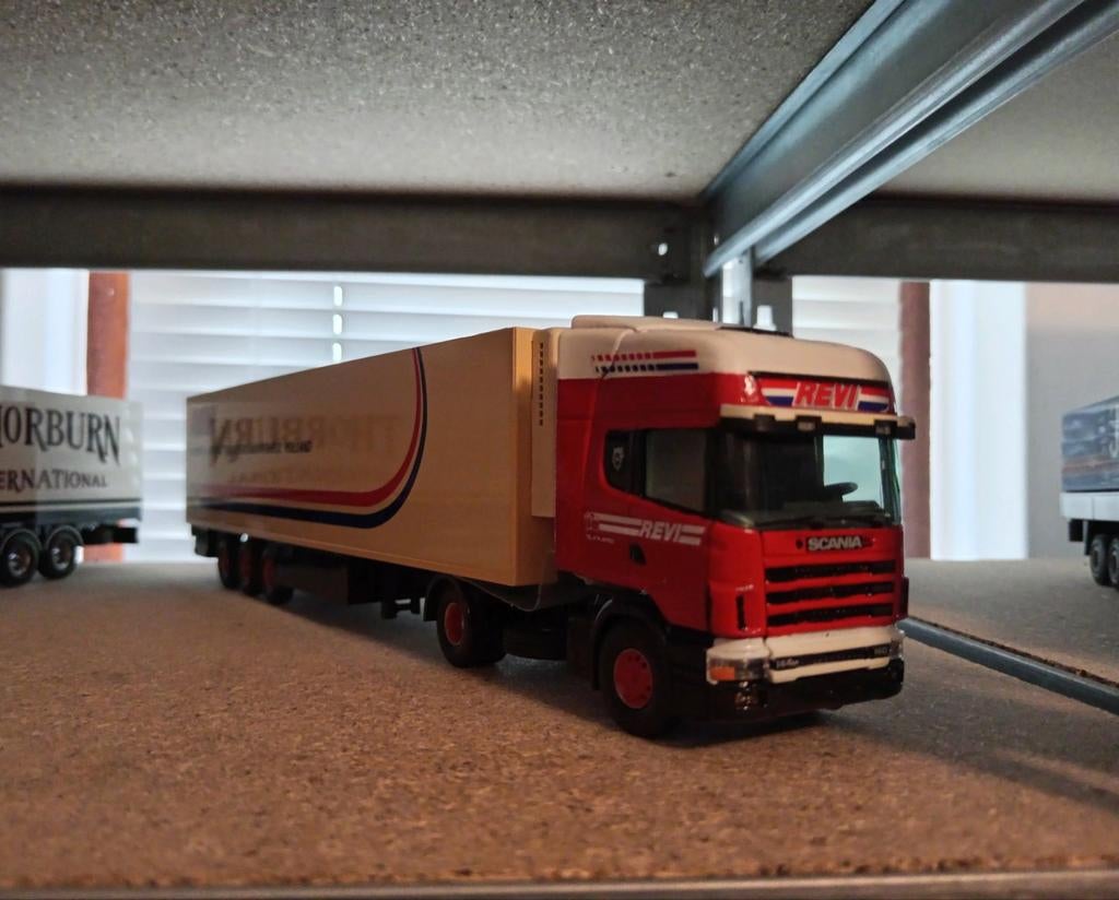 Scania 144 koeloplegger Revi Tekno, Hobby en Vrije tijd, Modelauto's | 1:50, Tekno, Nieuw, Tekno, Bus of Vrachtwagen