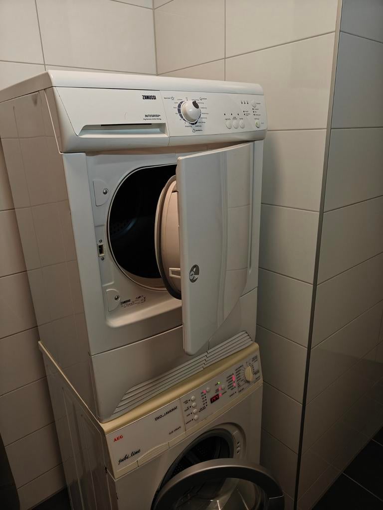 Droger & Wasmachine - Zanussi & AEG, Witgoed en Apparatuur, Wasdrogers, Ophalen, 6 tot 8 kg, Gebruikt, 85 tot 90 cm