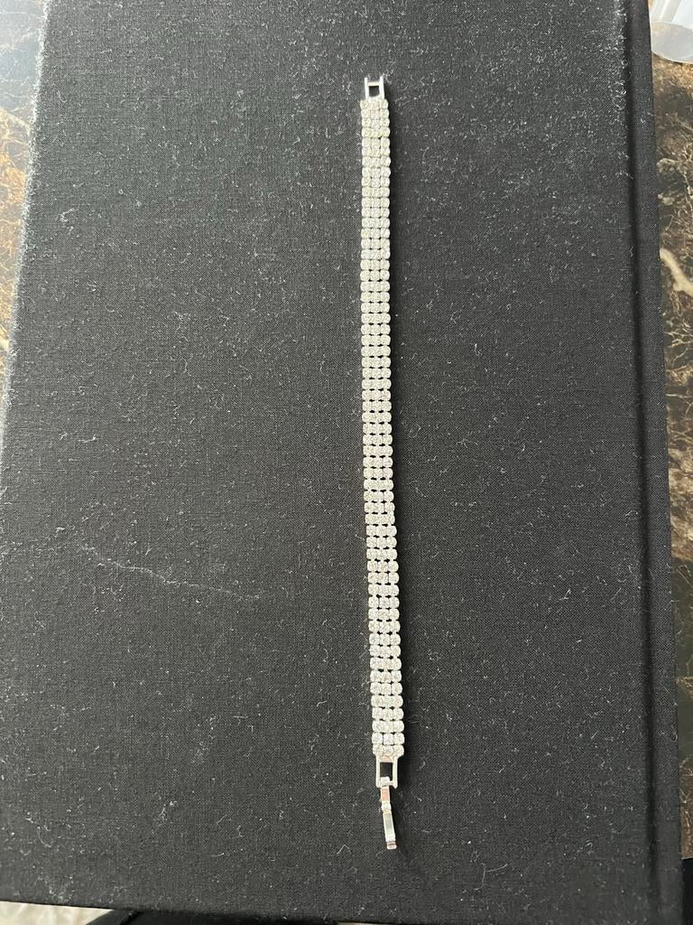 Elegante dames armband met strass - Bijouterie, Sieraden, Tassen en Uiterlijk, Overige materialen, Ophalen of Verzenden, Zo goed als nieuw