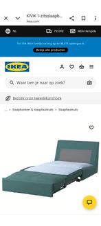 Ikea KIVIK 1-zits slaapfauteuil - Groen, Huis en Inrichting, Slaapkamer | Slaapbanken, Ophalen, 90 cm, Eenpersoons, Zo goed als nieuw
