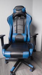 Gamebureu stoel, Ophalen, Blauw, Zo goed als nieuw, Gaming bureaustoel