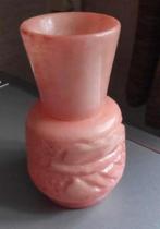 Roze Marmeren Vaasje - Elegant Decoratie, Ophalen of Verzenden, Overige kleuren, Glas, Minder dan 50 cm