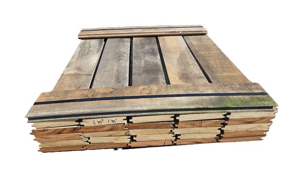 4 m2 hardhouten damwand / Extra goedkoop - nr: HP84, Tuin en Terras, Palen, Balken en Planken, Ophalen, Nieuw, Minder dan 180 cm