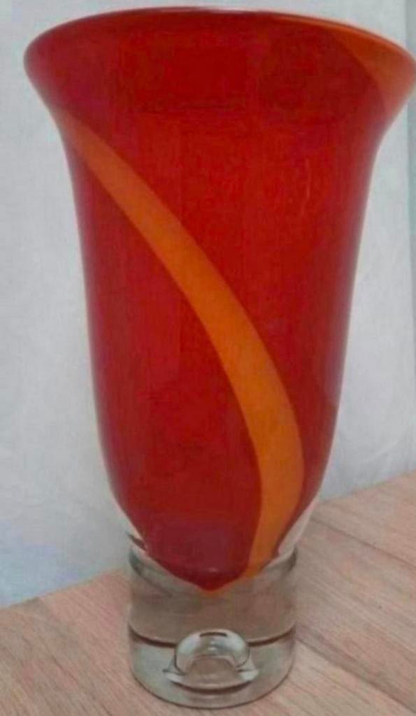 Murano Swirl vaas., Huis en Inrichting, Woonaccessoires | Vazen, Ophalen of Verzenden, Zo goed als nieuw, Glas, Minder dan 50 cm