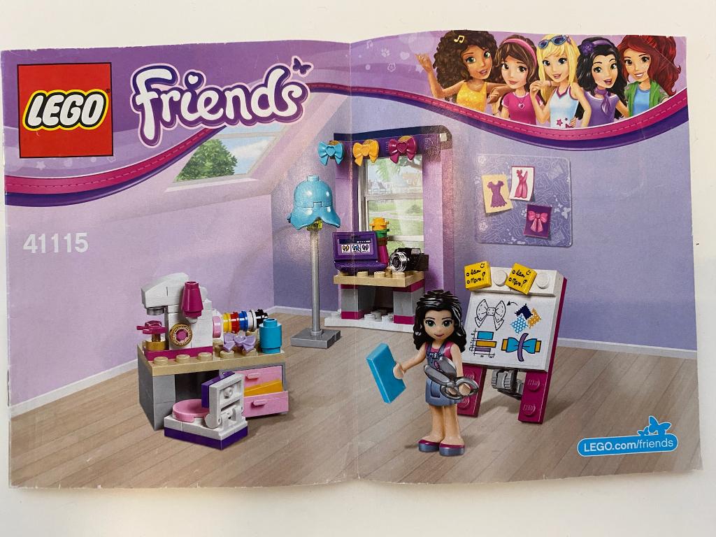 Lego Friends Emma’s creatieve workshop 41115, Ophalen of Verzenden, Zo goed als nieuw, Complete set, Lego