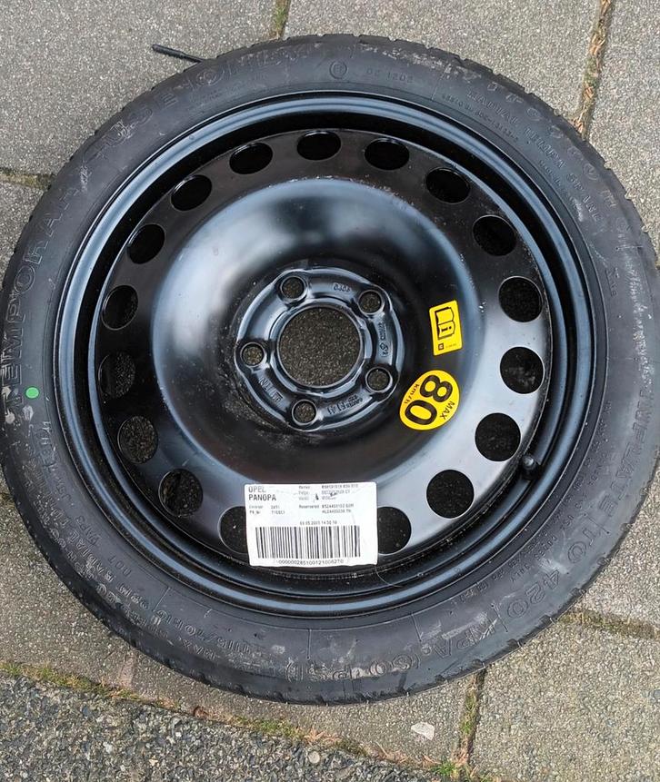 Opel Panopa Reservewiel - 115-70-16 inch, Auto diversen, Auto-accessoires, Gebruikt, Ophalen