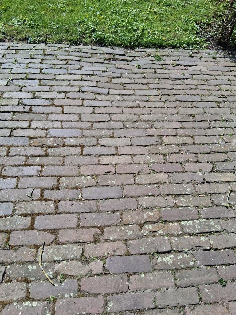 10 - 14 m² Gebakken dikformaat, Tuin en Terras, Tegels en Klinkers, Ophalen of Verzenden, Gebruikt, 10 m² of meer, Klinkers