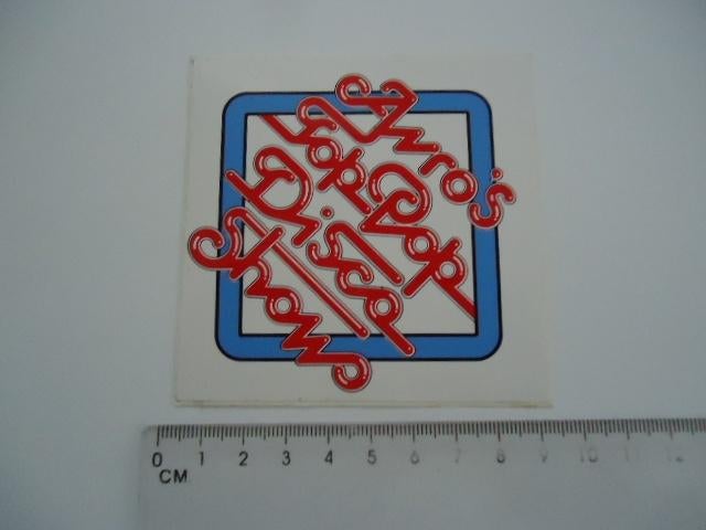 sticker oud Avro toppop ad visser tv disco pop popmuziek ret, Verzamelen, Verzenden, Zo goed als nieuw, Bedrijf of Vereniging