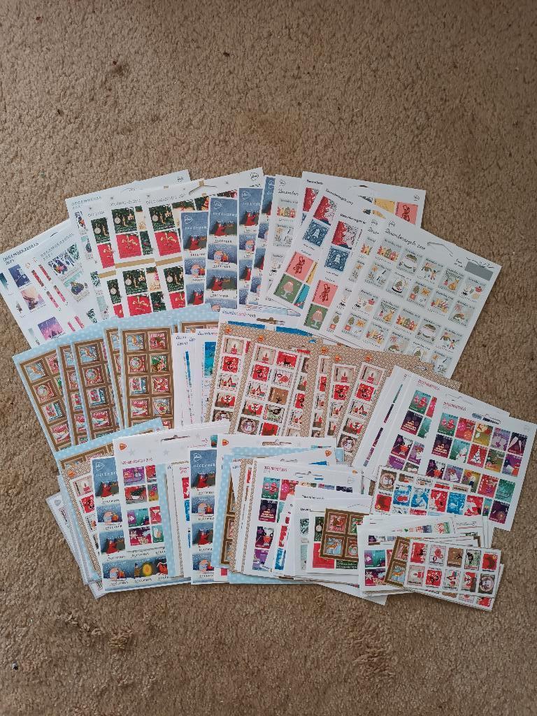 December/Kerstzegels in vel van 10 e/o 20 > Postfris > Kijk!, Verzenden, Na 1940, Postfris