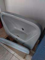 Vintage Keramag wastafel met planchet, Doe-het-zelf en Verbouw, Sanitair, Ophalen, Gebruikt, Steen, Wastafel