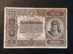 Hungary 100 korona 1920 VF, Ophalen of Verzenden, Overige landen