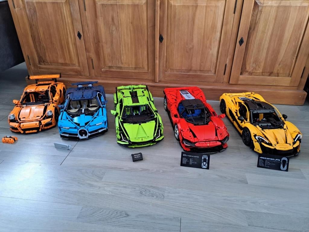 Technic lego 1:8 supercar porsche 911gt3 rs mclaren p1 enz, Ophalen, Zo goed als nieuw