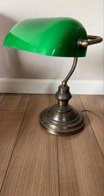 Mooie Notarislamp / Bankierslamp - Groen Glas, Ophalen of Verzenden, Gebruikt, Glas, Minder dan 100 cm