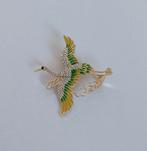 Kraanvogel broche, Overige materialen, 4 tot 7 cm, Overige kleuren, Nieuw