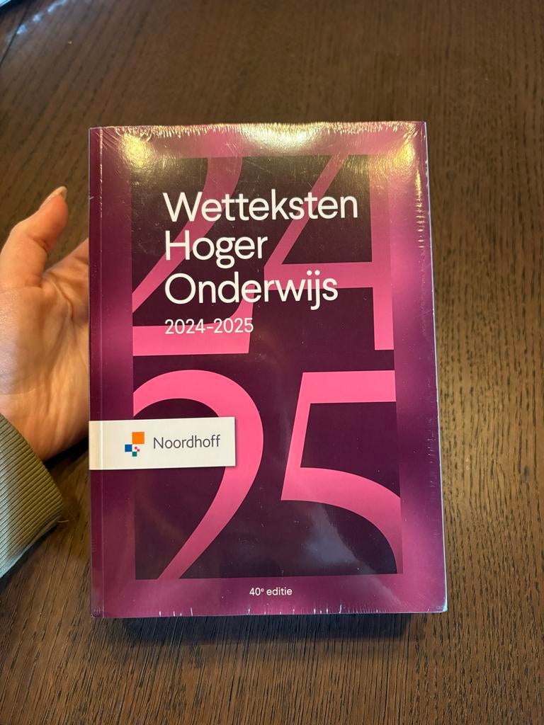 Wetteksten Hoger Onderwijs 2024-2025 (40e editie) - Nieuw, Boeken, Studieboeken en Cursussen, Ophalen of Verzenden, Gamma, Nieuw