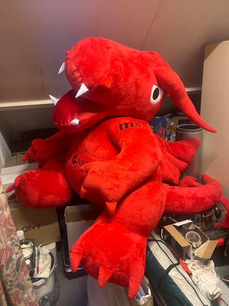 MSI Lucky Dragon XL (130+ cm) – ZEER ZELDZAAM Gaming  Plush, Ophalen, Gebruikt, Overige typen