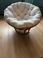 Papasan rotan loungestoel, Ophalen, Gebruikt, Rotan, Verstelbaar