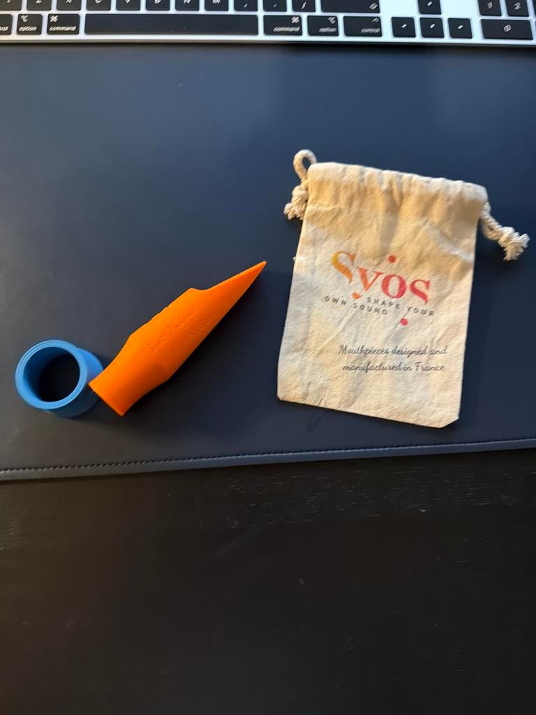 Syos mondstuk voor tenor sax ScootvPaddock (5) met bon, Ophalen of Verzenden, Gebruikt, Overige soorten, Met koffer of draagtas