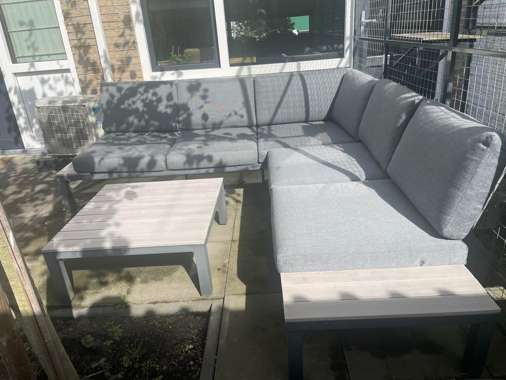 Loungeset 5 zits, Ophalen, Zo goed als nieuw, Aluminium