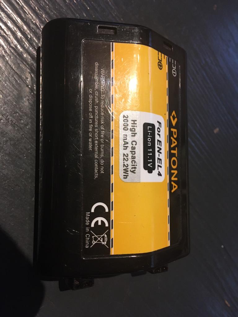 Patona For EN-EL4, Ophalen of Verzenden, Gebruikt, Oplaadbaar