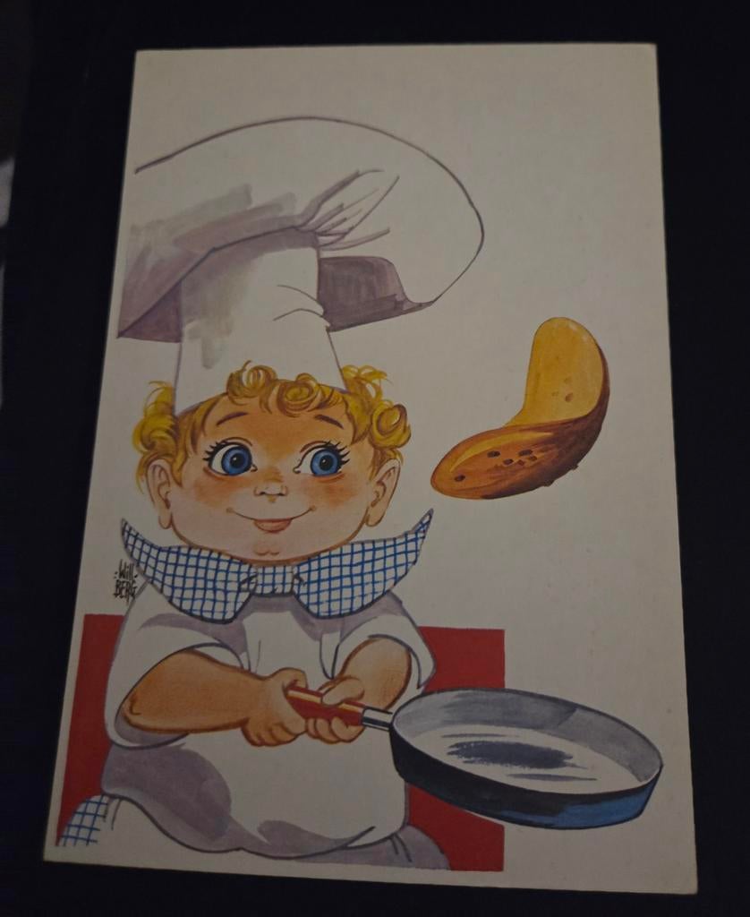 Kok bakt pannenkoeken - Will Berg, Verzenden, Gelopen, Kinderen