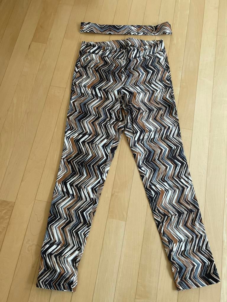 Mooie broek van Helena Hart met bijpassende riem XL, Overige kleuren, Maat 46/48 (XL) of groter, Ophalen of Verzenden, Zo goed als nieuw