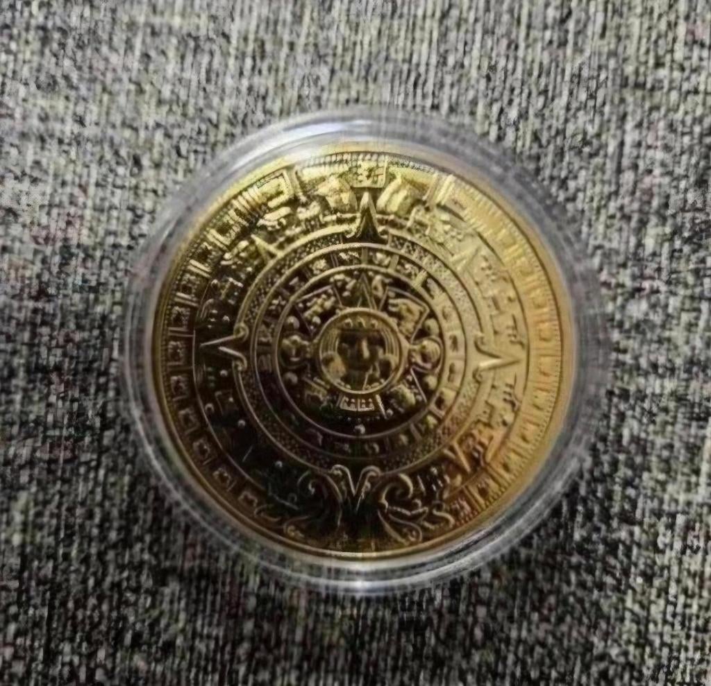 Maya Memorial Piramides coin / munt., Ophalen of Verzenden, Buitenland, Munten